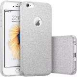 Husa capac siliconic 3 in 1 cu sclipici pentru Samsung J5 2016, model argintiu, Mobile Tuning