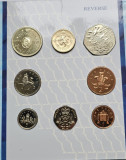 Set anual 8 monede 1994 Marea Britanie, Royal mint pack , Bunc, Europa