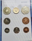 Set anual 8 monede 1994 Marea Britanie, Royal mint pack , Bunc
