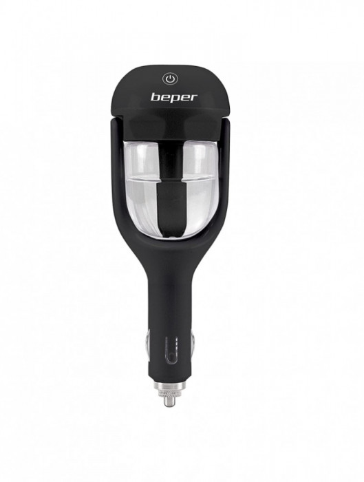 Umidificator cu functie de aromatarapie pentru auto Beper, 25 ml, Negru - RESIGILAT