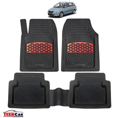 Covorase Skoda Fabia II TeamCar&amp;reg; Tip Tavita Compatibile (2007&amp;ndash;2014) Red foto