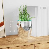 VidaXL Placă Mozaic cu Oglindă 12 pcs Argintiu 100 x 4 cm Sticlă