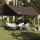 VidaXL Prelată de camping, maro, 438x376x212 cm, impermeabilă
