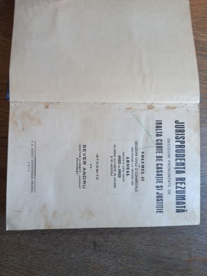 Sever Andru- Jurisprudența rezumată, procese din Ardeal, vol. II***1936, ORADEA foto