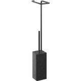 Suport H&acirc;rtie Igienică + Perie WC GOODHOME Negru