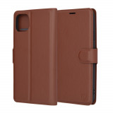 Husa pentru iPhone 11 Pro Max, Techsuit Leather Folio, Brown