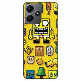 Husa compatibila cu Xiaomi Redmi 12 5G Silicon Gel Tpu Model Pixel Art Spongebob