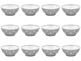 Set boluri, 12 piese, 1.5 L, Plastic, Gri