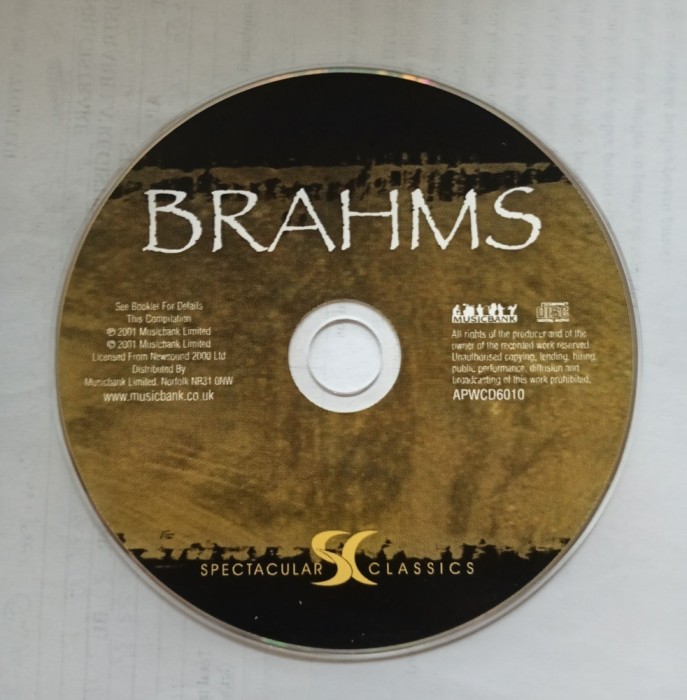 CD JOHANNES BRAHMS