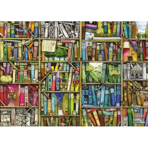 Puzzle Libraria Bizara, 1000 Piese