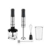 Mixer vertical 5 in 1 Zilan ZLN3939, Putere 1200W, 12 trepte de viteza, Functie Turbo, Afisaj digital, Inox