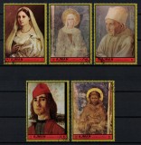 Timbre Ajman 1972: Picturi, Portrete, Religie - Serie Completa! Colectie rara, tematica arta si spiritualitate