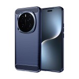 Husa Honor Magic7 Pro Techsuit Carbon Silicone, albastru