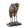 Doua pasari Marabu - statueta din bronz pe soclu din marmura YY-108, Animale