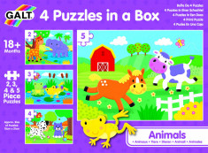 Set 4 puzzle-uri - Animalute (2, 3, 4, 5 piese) PlayLearn Toys foto