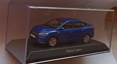 Macheta Dacia Logan MK3 2021 albastru - Norev 1/43 foto