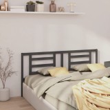 Gossi tablie de pat, gri, 186x4x100 cm, lemn masiv de pin