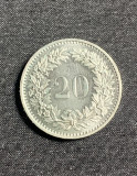 Moneda 20 rappen 1976 Elvetia, Europa