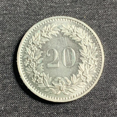 Moneda 20 rappen 1976 Elvetia