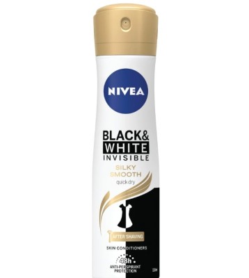 Deodorant spray Nivea Invisible for Black &amp;amp; White Silky Smooth, 150 ml foto