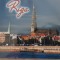 XG Magnet frigider - tematica turistica - Letonia - Riga -noaptea