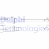 Delphi senzor de avertizare, uzura placute de frana