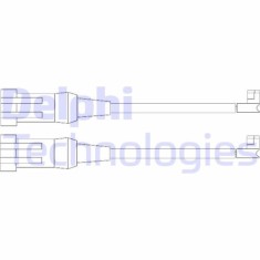 Delphi senzor de avertizare, uzura placute de frana