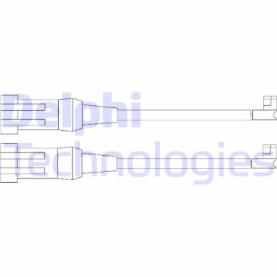 Delphi senzor de avertizare, uzura placute de frana foto