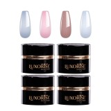 Cumpara ieftin Set 4 Gel Constructie JellyFlex LUXORISE, Lovely Nails 01