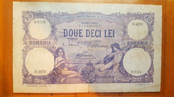 DoueDeci 20lei 1922