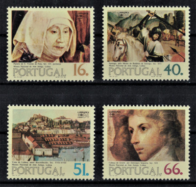 PORTUGALIA 1984 - Picturi din Muzeul national/ serie completa MNH foto