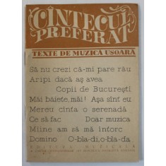 CANTECUL PREFERAT , TEXTE DE MUZICA USOARA : SA NU CREZI CA - MI PARE RAU ...O - BLA - DI , O - BLA - DA , ANII &#039; 70