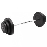 VidaXL Set halteră ondulată cu greutăți, 60 kg