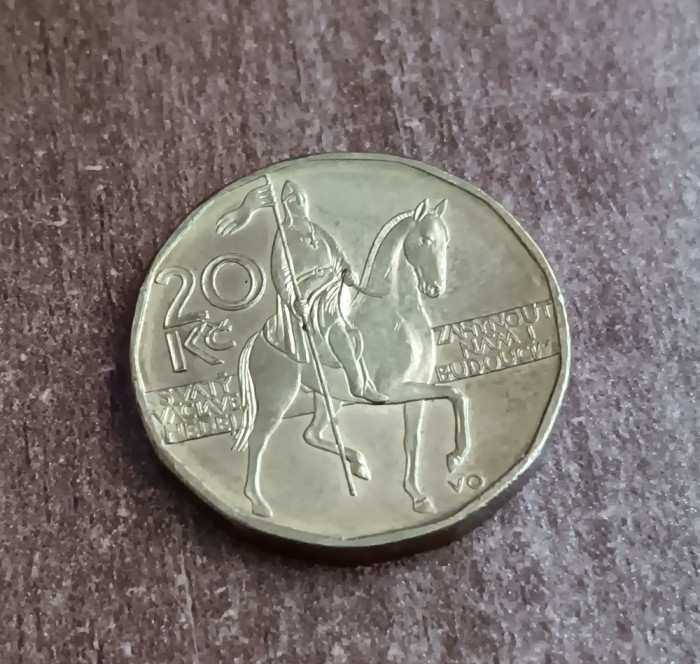 C50 - Moneda foarte veche - Cehia - 20 koroane - 2023