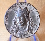Stefan cel Mare si Sfant 1457-1504, medalie veche, emisa sub comanda Societatii Numismatice Romane, in anul 1904