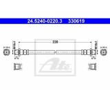 Furtun frana Opel Astra G (F48, F08), Combo Tour, Zafira A (F75) Ate 24524002203, parte montare : punte spate
