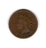 SUA 1905 - 1 cent Indian Head, circulata
