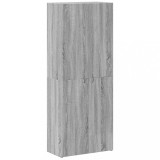Cumpara ieftin Fiset, sonoma gri, 60x32x153 cm, lemn prelucrat