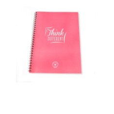 Caiet A4 spiralizat &amp;amp;quot;Feel the Difference&amp;amp;quot;, punctat, roz inchis, 50 file, coperta plastifiata