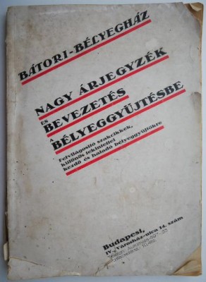 Nagy Arjegyzek es Bevezetes a Belyeggyujtesbe &amp;ndash; Batori-Belyeghaz foto