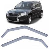 Deflector de vant, protectie &icirc;mpotriva ploii, protectie &icirc;mpotriva vantului, negru fum pentru Skoda Yeti 5L din 09 Performance AutoTuning