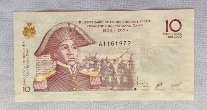 Haiti - 10 Gourdes ND (2004-2016) bancnotă comemorativă sA972