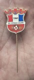 Insigna noua FC Otelul Galati 1964 cu ac si sistem de protectie