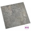 Placi de pardoseala autoadezive, 55 buc., gri, PVC, 5,11 m&sup2;