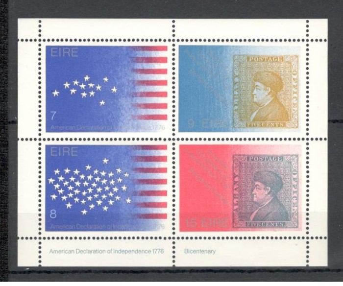 Irlanda.1976 200 ani Independenta SUA-Bl. SI.41