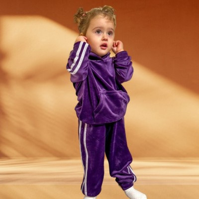 Trening mov din catifea pentru fetite - Colectia Bella (Marime Disponibila: 0-3 foto