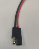Cablu cu conector TAXI PAS 8 mm 14AWG (- DEZIZ) negru, Oem
