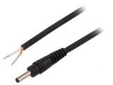 Cablu Alimentare DC 3,5/1,3 Negru 0,5m