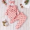 Compleu roz cu inimioare pentru fetite (Marime Disponibila: 6-9 luni (Marimea, Superbaby