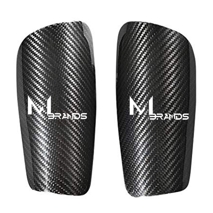 Aparatori MBrands din fibra de carbon , foarte usoare , pentru fotbal negru L